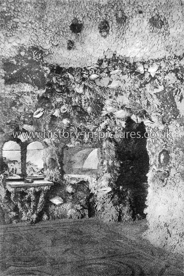 Interior of the Grotto, Wanstead Park, Wanstead, London. Destroyed by fire Nov 1884.